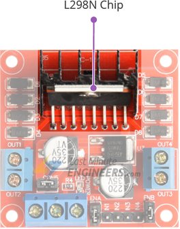Подключение модуля драйвера двигателя L298N к Arduino