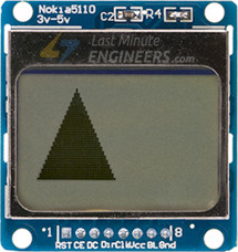 Подключение графического LCD-дисплея Nokia 5110 к Arduino