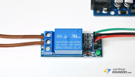 Подключение одноканального модуля реле к Arduino