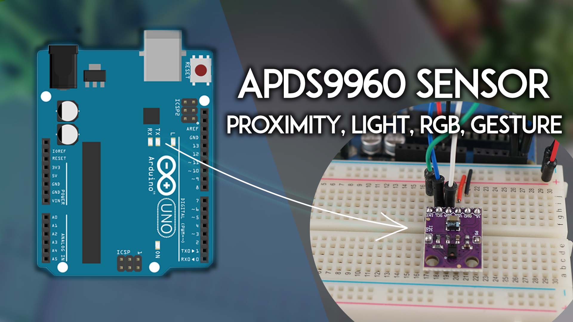 Arduino с датчиком APDS9960 — приближение, освещенность, RGB и жесты