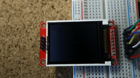Рисование фигур на дисплее 1.8 TFT