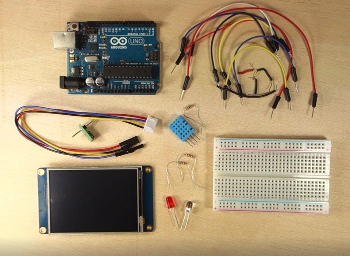 Необходимые компоненты для проекта Nextion с Arduino