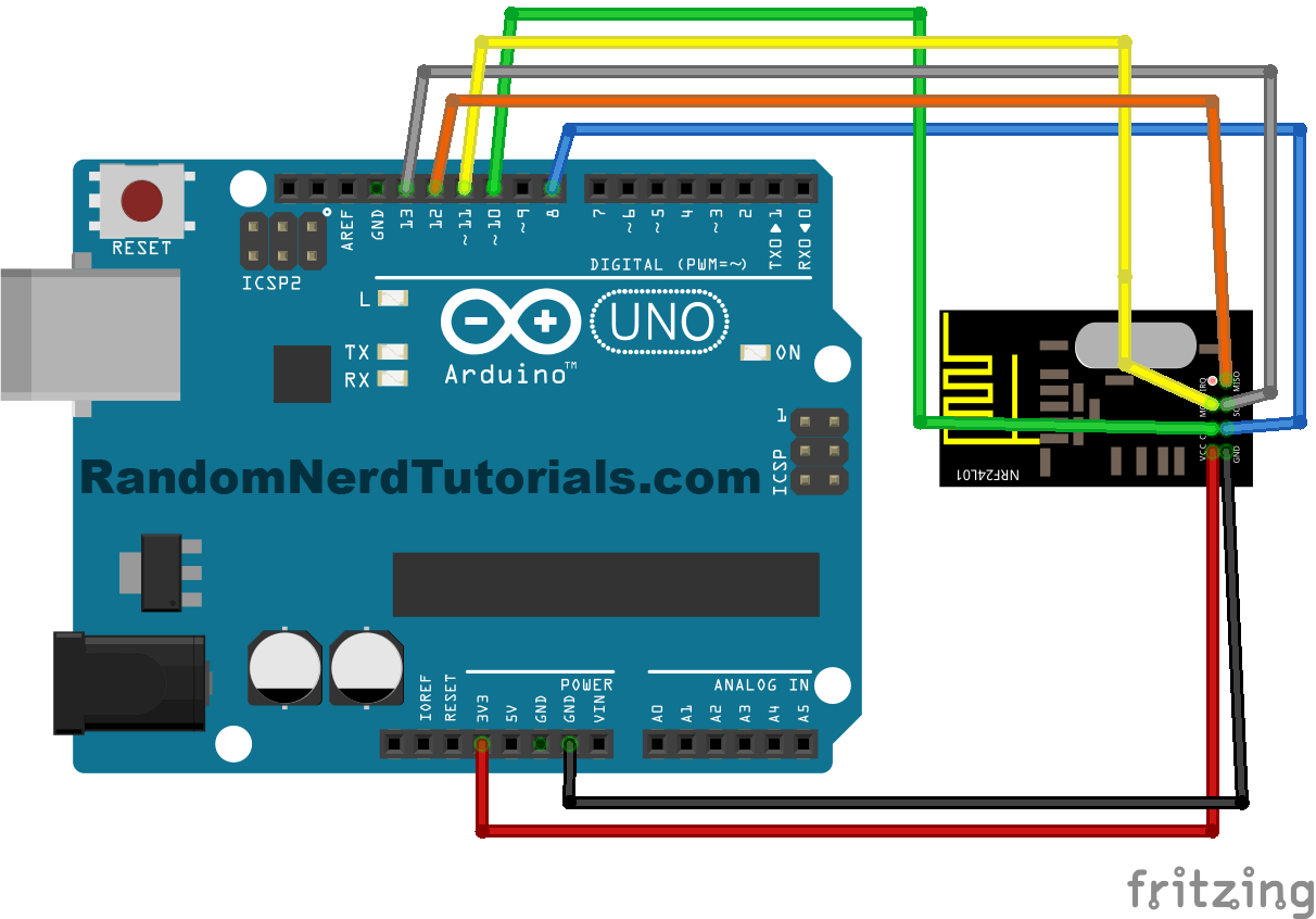 nRF24L01 RadioHead подключение к Arduino