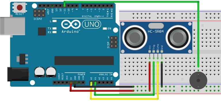 Парктроник на Arduino