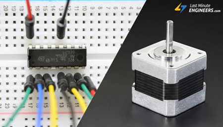 Управление шаговым двигателем с помощью микросхемы драйвера L293D и Arduino