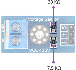 Подключение датчика напряжения к Arduino