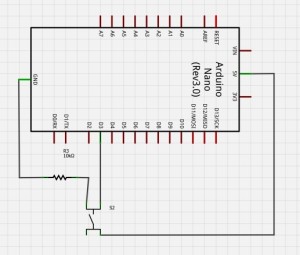 Схематическое обозначение кнопки — вариант 2