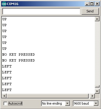 Serial Monitor — вывод клавиатуры