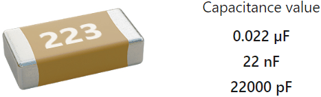 Код конденсатора 223