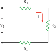 Последовательная схема резисторов