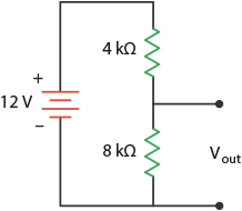 Пример делителя напряжения 1