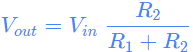 Формула делителя напряжения
