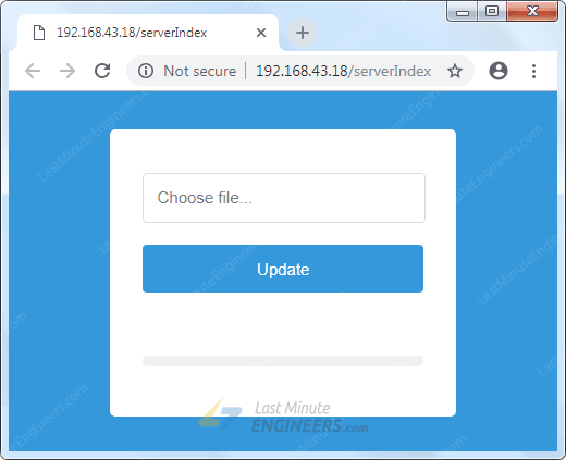 Доступ к странице ServerIndex для загрузки OTA-обновлений