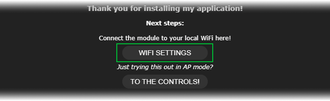 Настройки WiFi в режиме точки доступа WLED