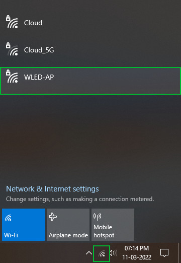 Сеть WLED-AP