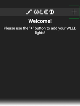 Добавление устройств в приложении WLED
