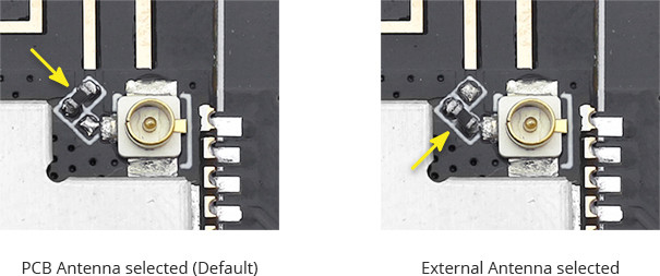 Настройка выбора антенны ESP32-CAM