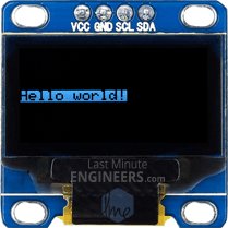 Отображение инвертированного текста на OLED дисплейном модуле