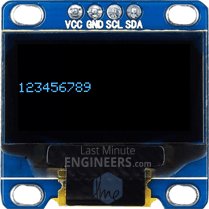 Отображение чисел на OLED дисплейном модуле