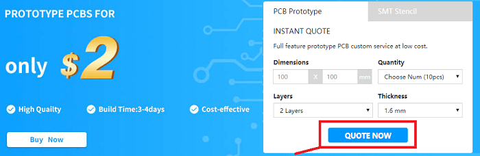 JLCPCB Quote Now