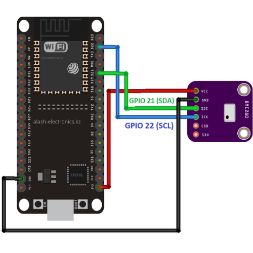 Подключение BME280 к ESP32