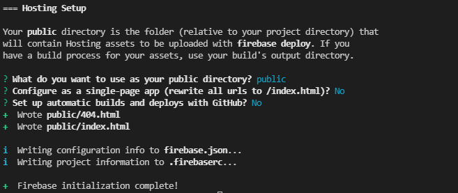 Настройка хостинга Firebase все опции
