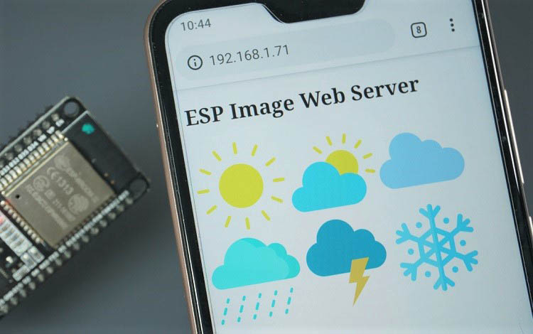 Отображение встроенных изображений на веб-сервере ESP32 ESP8266 с Arduino IDE