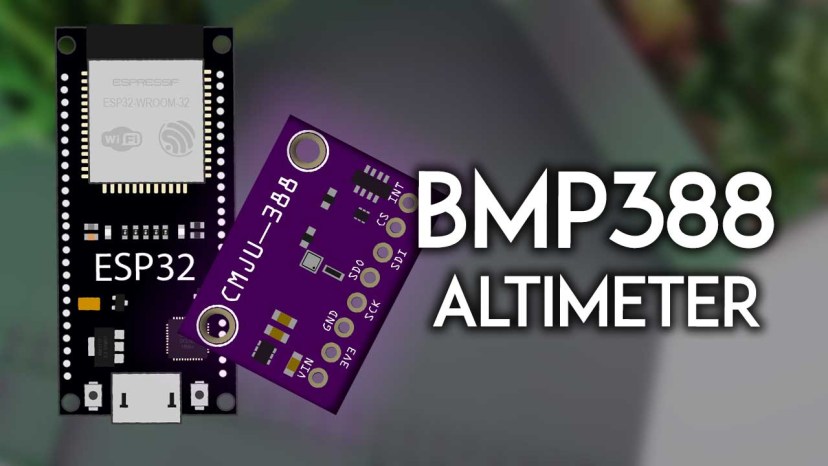 ESP32 с барометрическим датчиком высотомером BMP388 Arduino IDE