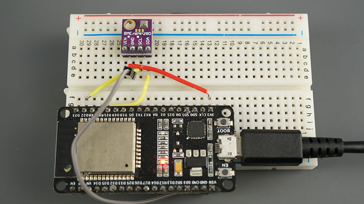 ESP32 Сервер с датчиком BME280 температура влажность давление