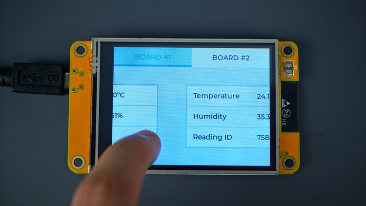 Плата ESP32 CYD - переключение между вкладками