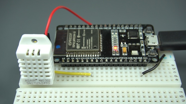 Компоненты для проекта ESP32 DHT11 DHT22 веб-сервера