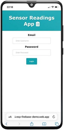 Страница входа в веб-приложение Firebase