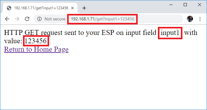 Демонстрация работы HTML-формы ввода данных ESP32 ESP8266