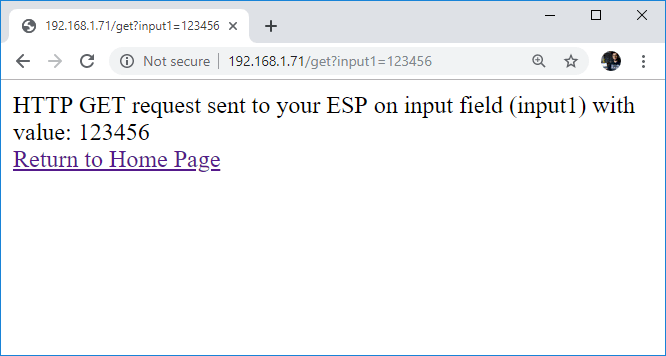 ESP32 ESP8266 HTML-форма ввода данных HTTP GET-запрос