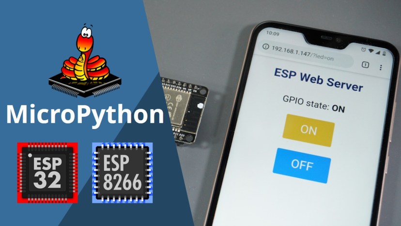 ESP32 веб-сервер с MicroPython на смартфоне