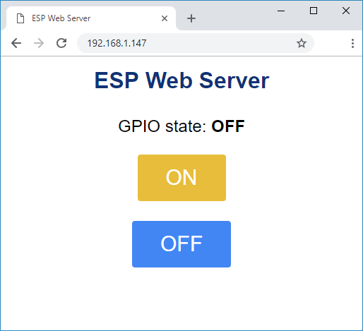 ESP32 веб-сервер управление выходами
