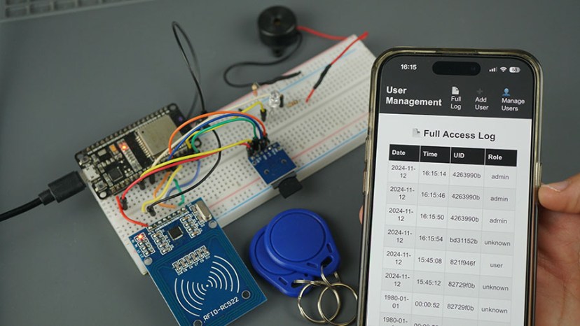 ESP32 RFID система управления пользователями демонстрация проекта