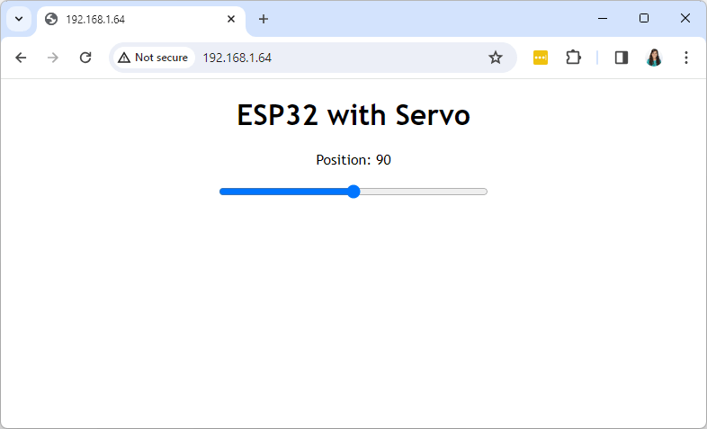 Веб-сервер ESP32 для управления сервомотором