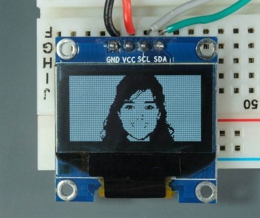 OLED-дисплей ESP32 с растровым изображением