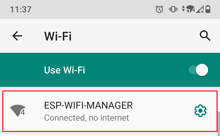Connect to ESP32 Wi-Fi Manager Access Point