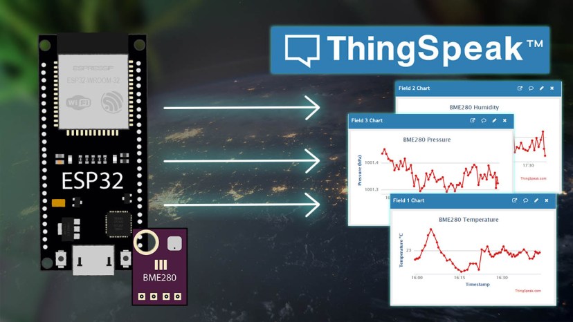 ESP32 публикация показаний датчиков на ThingSpeak самый простой способ Arduino
