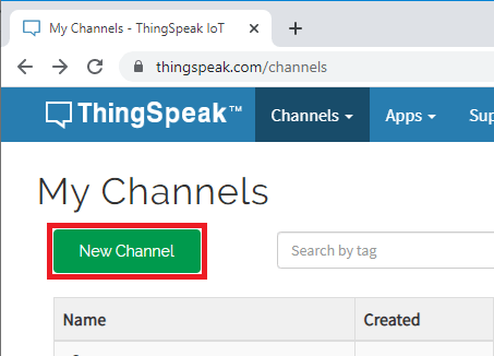 ESP32 ESP8266 NodeMCU ThingSpeak создание нового канала