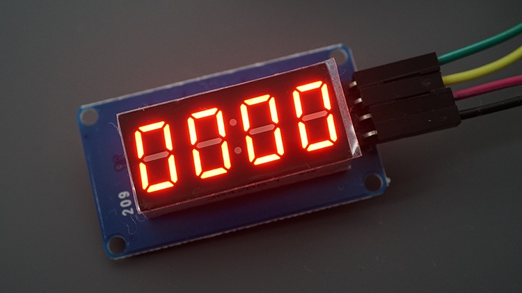 ESP32 с TM1637 дисплеем - демонстрация тестирования 2
