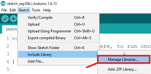 Управление библиотеками в Arduino IDE
