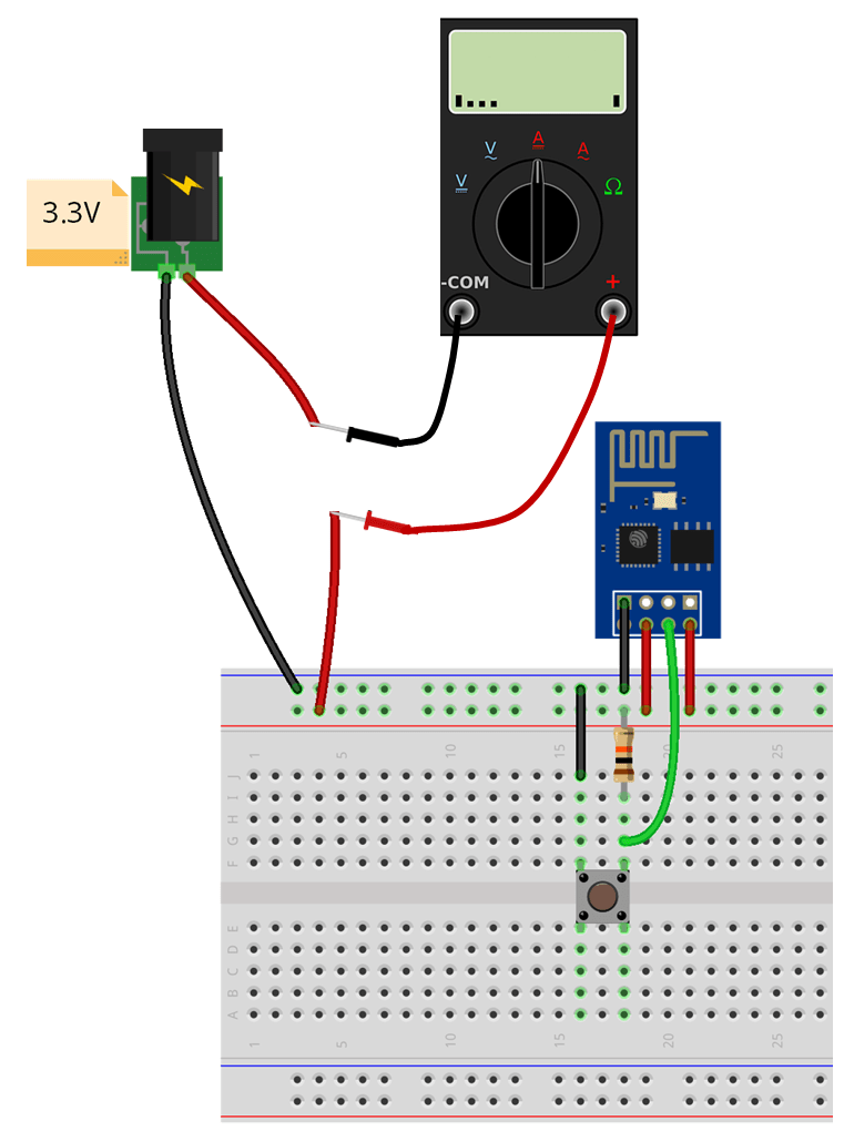 Измерение тока в режиме глубокого сна ESP8266
