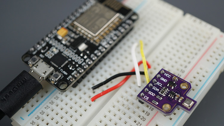 ESP8266 NodeMCU плата BME680 датчик газа схема подключения