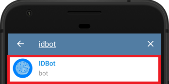 Telegram получение Chat ID с IDBot