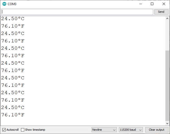 ESP8266 DS18B20 базовый пример температуры монитор последовательного порта