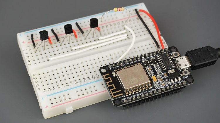 ESP8266 несколько датчиков DS18B20