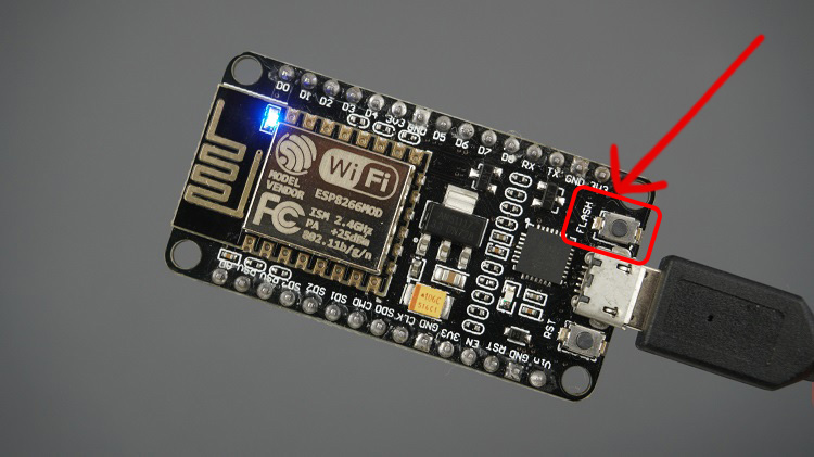 Кнопка BOOT на ESP8266